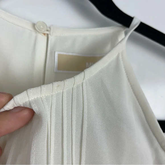 Michael Michael Kors Cold Shoulder Cream Blouse Size Small - Picture 5 of 8